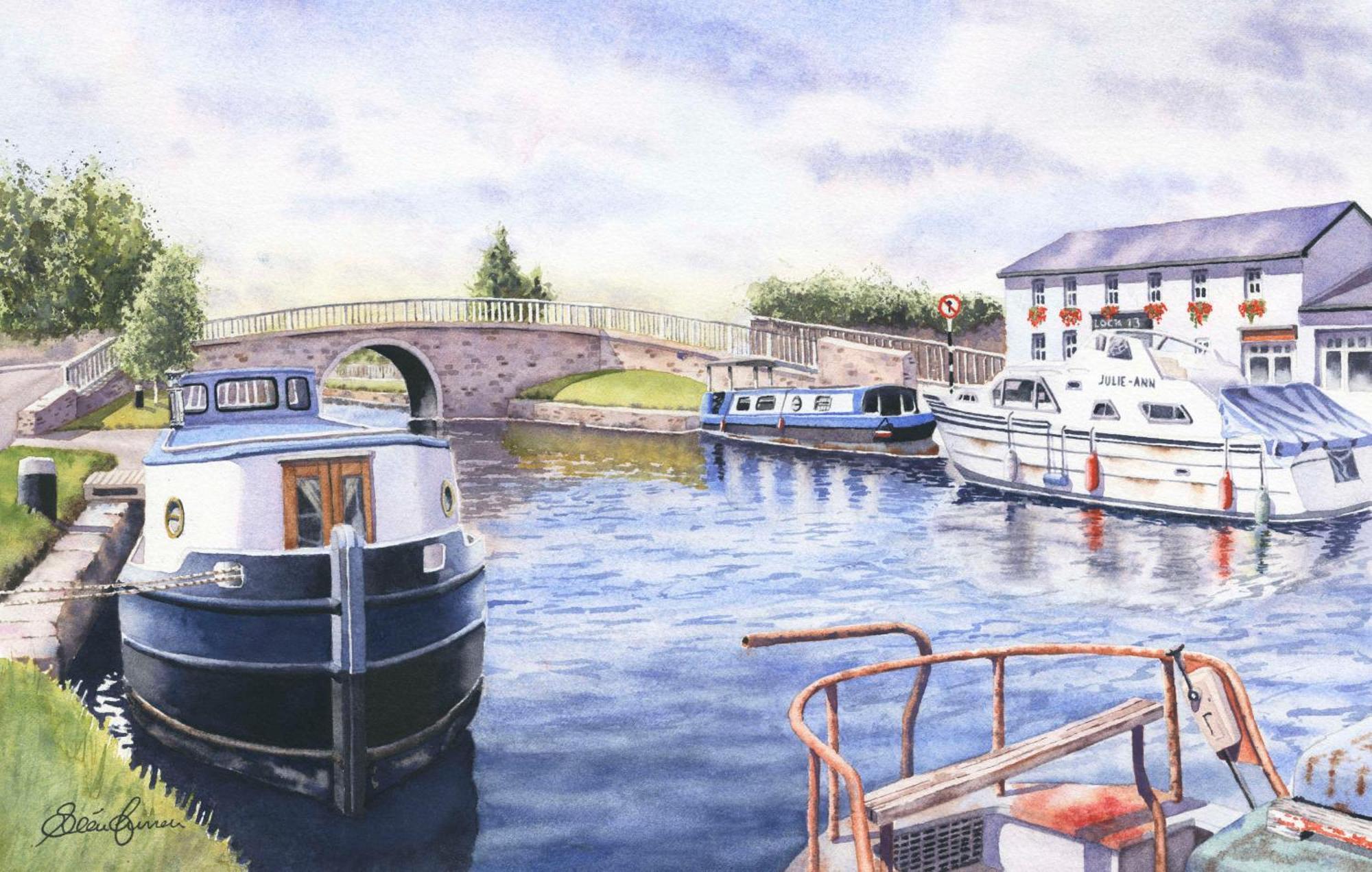 Roisin Dubh Houseboat Hotel Sallins ภายนอก รูปภาพ